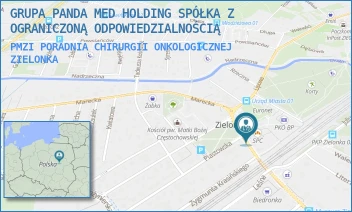 PMZI PORADNIA CHIRURGII ONKOLOGICZNEJ - GRUPA PANDA MED HOLDING SP. Z O.O. - KOLEJOWA 5B/6,  ZIELONKA